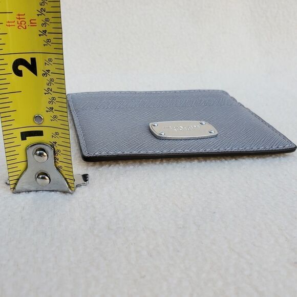 NWOT Michael Kors Gray Saffiano Leather Card Case - Picture 4 of 8